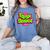 Class Of 2024 Senior Fresh Retro 90s TV Style Graduation Women's Comfort Colors T-Shirt Blue Jean