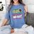Class Of 2025 We Out Graffiti Graduation 2025 Women's Comfort Colors T-Shirt Blue Jean