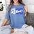 Class Of 2025 Senior 2025 Back To School Graduation Party Women's Comfort Colors T-Shirt Blue Jean