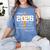 Class Of 2026 Christian Graduation Senior Graduate Women's Comfort Colors T-Shirt Blue Jean