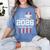 Class Of 2026 Senior Graduation American Flag Senior 2026 Women's Comfort Colors T-Shirt Blue Jean