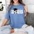 Class Of 2026 Senior 2026 Soccer High School Graduation Women's Comfort Colors T-Shirt Blue Jean