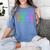 Class Of 2028 High School Graduation Date Graduate T Shirt Women's Comfort Colors T-Shirt Blue Jean