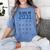 Class Of 2031 Graduation T-Shirt With Space For Handprints Women's Comfort Colors T-Shirt Blue Jean
