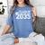 Class Of 2035 Graduation First Day Of School Boys Girls Kids Women's Comfort Colors T-Shirt Blue Jean