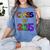 Class Of 2035 Grow With Me Kindergarten Graduation Women's Comfort Colors T-Shirt Blue Jean