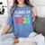 Class Of 2035 Kindergarten Pre K Grow With Me Graduation Women's Comfort Colors T-Shirt Blue Jean