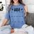 Class Of 2037 Handprint Grow With Me Pre-k Graduation Women's Comfort Colors T-Shirt Blue Jean