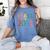 Class Of 2038 Pre K Graduate Preschool Graduation Women's Comfort Colors T-Shirt Blue Jean