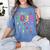 Class Of 2038 Senior Class 2038 Idea Graduation Grow With Me Women's Comfort Colors T-Shirt Blue Jean