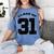 Class Of 31 Date High School Kindergarten Graduation Shirt Women's Comfort Colors T-Shirt Blue Jean