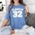 Class Of 32 2032 School Tee Shirt Graduation Class Party Women's Comfort Colors T-Shirt Blue Jean