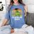 Class Of Dinosaur Apparel 2024 Graduation Graduate Dino Boy Women's Comfort Colors T-Shirt Blue Jean