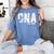 CNAs Graduation Shirt CNA Est 2019 Women's Comfort Colors T-Shirt Blue Jean