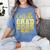 College Grad Class Of 2025 Senior Graduate Graduation Women's Comfort Colors T-Shirt Blue Jean