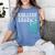 College Grad Class Of 2027 Graduation Women's Comfort Colors T-Shirt Blue Jean
