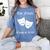 Cool Theater Graduation Tshirt Tragedy And Comedy Masks Women's Comfort Colors T-Shirt Blue Jean