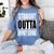 Cool Straight Outta Divinity School Graduation Shirt Women's Comfort Colors T-Shirt Blue Jean