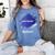Criminology Graduation Graduated Degree University Student Women's Comfort Colors T-Shirt Blue Jean
