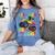 I Crushed Pre-K Monster Truck Graduation Preschool Grad 2025 Women's Comfort Colors T-Shirt Blue Jean