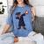 Cute Dabbing Kid Elementary School Graduation Baseball Women's Comfort Colors T-Shirt Blue Jean