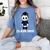 Cute Graduation Panda Class 2018 Women's Comfort Colors T-Shirt Blue Jean