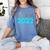 Cute Graduation Shirt Class Of 2022 Shirt Women's Comfort Colors T-Shirt Blue Jean