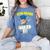 Dabbing Graduation Boy 8th Grade Class Of 2021 Women's Comfort Colors T-Shirt Blue Jean