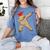 Dabbing Sloth School Graduation T Shirt For Kids Women's Comfort Colors T-Shirt Blue Jean
