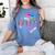 My Daddy Did It Tee Graduation Graduated Dad Proud Children Women's Comfort Colors T-Shirt Blue Jean