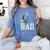 Disney Mickey Mouse 2025 Graduation Class Of '25 Rad Grad Premium Tri-Blend Women's Comfort Colors T-Shirt Blue Jean