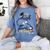 Disney Mickey Mouse A Big High Five For Today Graduation Women's Comfort Colors T-Shirt Blue Jean