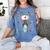 Donkey Nurse RN ER Nursing School Graduation Women's Comfort Colors T-Shirt Blue Jean