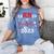 Earned It 2023 For Nurse Graduation Or RN LPN Class Of Women's Comfort Colors T-Shirt Blue Jean