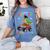 I Easily Crushed Kindergarten Graduation 2022 Truck Dinosaur Women's Comfort Colors T-Shirt Blue Jean