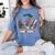 EdD Black Girls Doctor Of Education Graduation Black Women Women's Comfort Colors T-Shirt Blue Jean