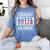 Eighth Grade Graduation Shirt Straight Outta 8th Grade Women's Comfort Colors T-Shirt Blue Jean