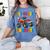 First Grade Graduation Monster Truck 1st Grade Graduate Women's Comfort Colors T-Shirt Blue Jean
