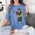 Flossing Graduation Class Of 2019 Women Women's Comfort Colors T-Shirt Blue Jean