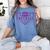 Football Senior Night Football Senior 2025 Graduation 36 Women's Comfort Colors T-Shirt Blue Jean