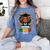Future HBCU Grad Graduation Students Girl Kids Women's Comfort Colors T-Shirt Blue Jean