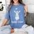 Game Over Graduate Gaming Graduation Cap Class Of 2018 Tee Women's Comfort Colors T-Shirt Blue Jean