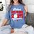Girlfriend Of a 2025 Graduate Prom Graduation 25 VolleyBall Women's Comfort Colors T-Shirt Blue Jean