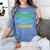 Goodbye 3rd Grade On My Way To 4th Grade 2022 Graduation Women's Comfort Colors T-Shirt Blue Jean