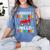 Goodbye 3rd Grade Hello 4th Grade Graduation 2024 Women's Comfort Colors T-Shirt Blue Jean
