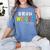 Goodbye Kindergarten Hello 1st Grade Kindergarten Graduation Women's Comfort Colors T-Shirt Blue Jean