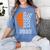 Graduate Senior Class 2022 Graduation Basketball Player Women's Comfort Colors T-Shirt Blue Jean