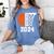 Graduate Senior Class Of 2024 Basketball Player Graduation Women's Comfort Colors T-Shirt Blue Jean