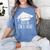Graduate T-Shirt Grad Tshirt Graduation Tee Women's Comfort Colors T-Shirt Blue Jean