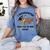 I Graduated Can I Go Back To Bed Sloth Graduation Cap Women's Comfort Colors T-Shirt Blue Jean